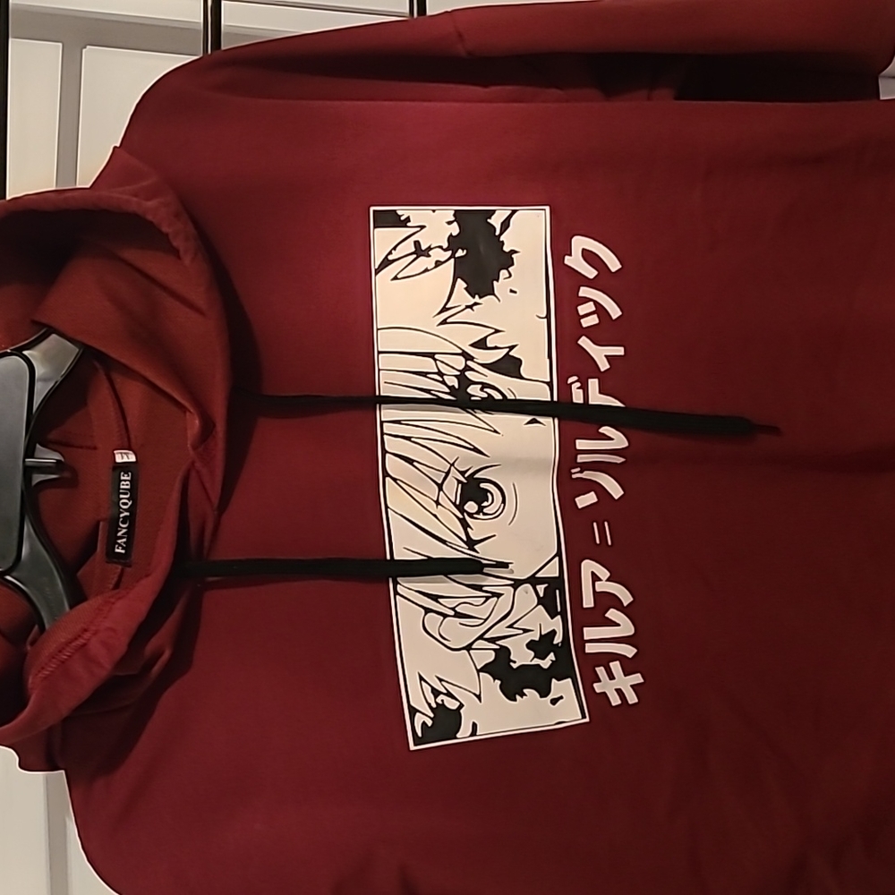 Anime hoodie worn once